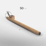 چراغ آویز چوبی تکی مدل سایوز - استودیو 13